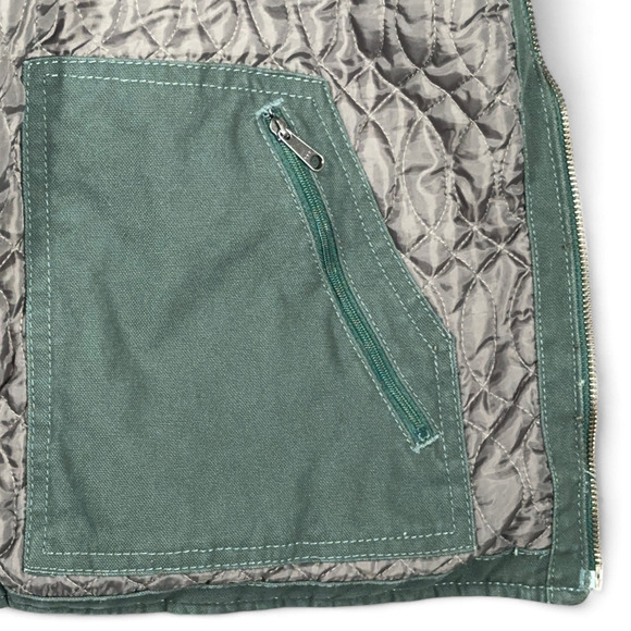 Berne Vest Womens 2XL XXL Green Quilted Lined Workwear Outdoor Cowgirl Rancher - Picture 6 of 10
